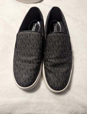 Michael Kors Keaton Slip-On Sneakers in Black MK Signature Monogram